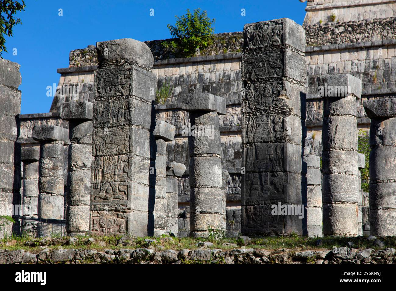 Messico, Stato dello Yucatan. Sito archeologico delle rovine Maya di Chichen Itza Foto Stock