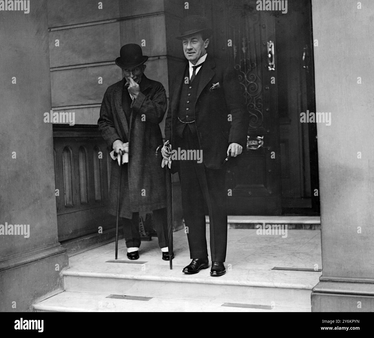 Dopo le elezioni generali. Stanley Baldwin, leader del partito conservatore vincitore e prossimo primo ministro. 31 ottobre 1924 Foto Stock