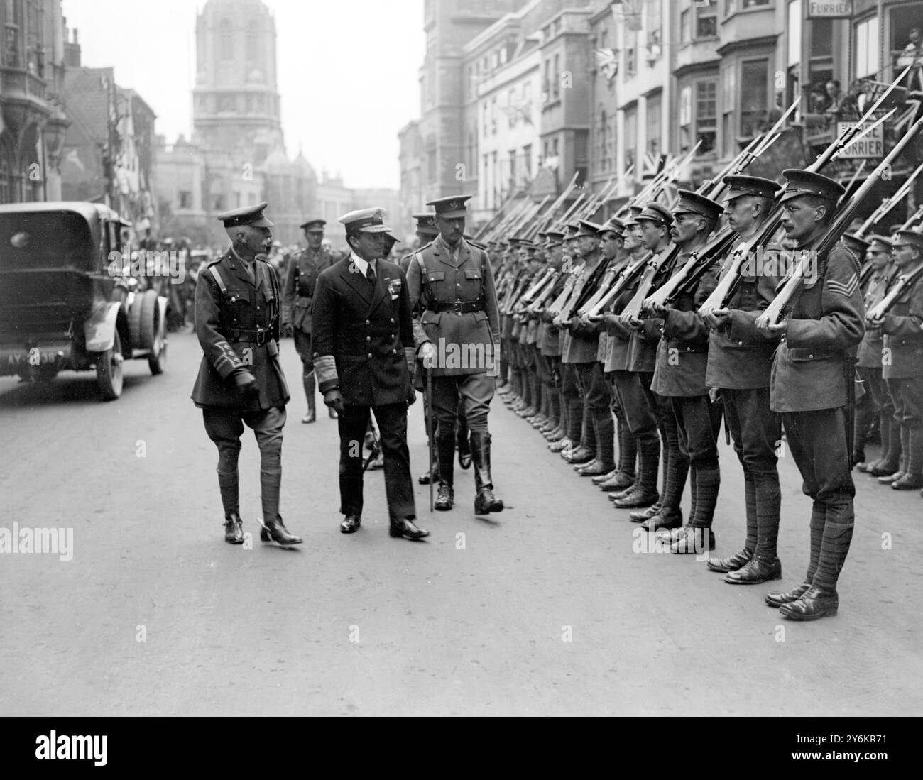 L'ammiraglio della flotta Sir David Beatty riceve la libertà della città di Oxford. 25 giugno 1919 Foto Stock
