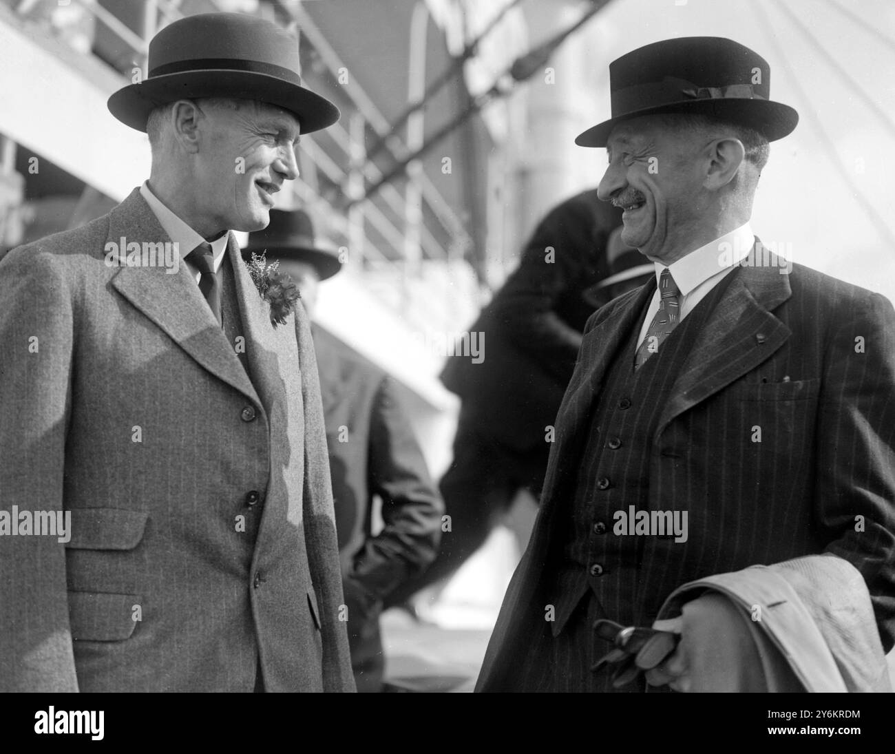 Plunket Drax missioni francesi e britanniche a Mosca per discutere di una possibile alleanza con l'URSS. 4 maggio 1939 Foto Stock