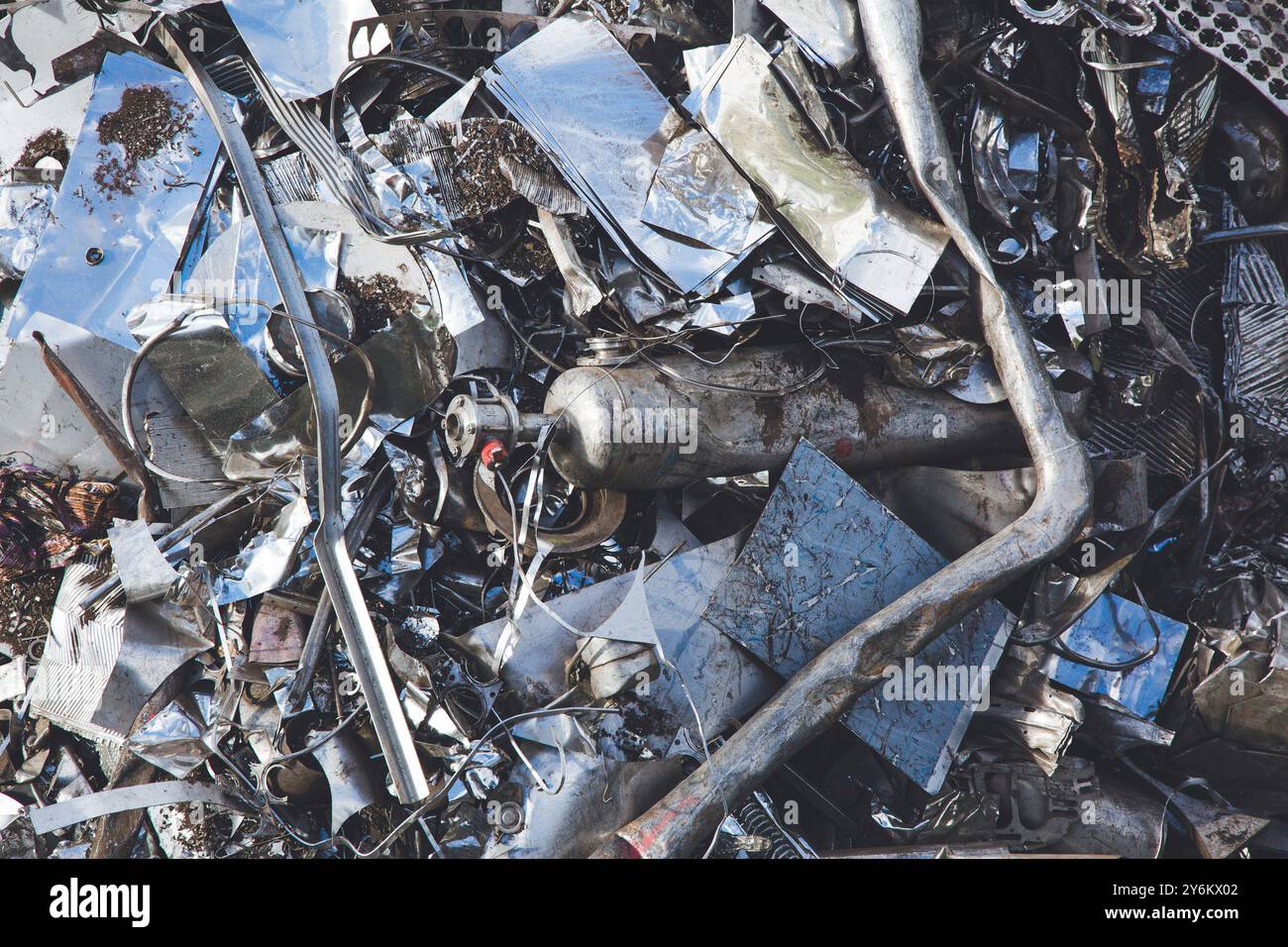 Alluminio in una casa galleggiante Foto Stock