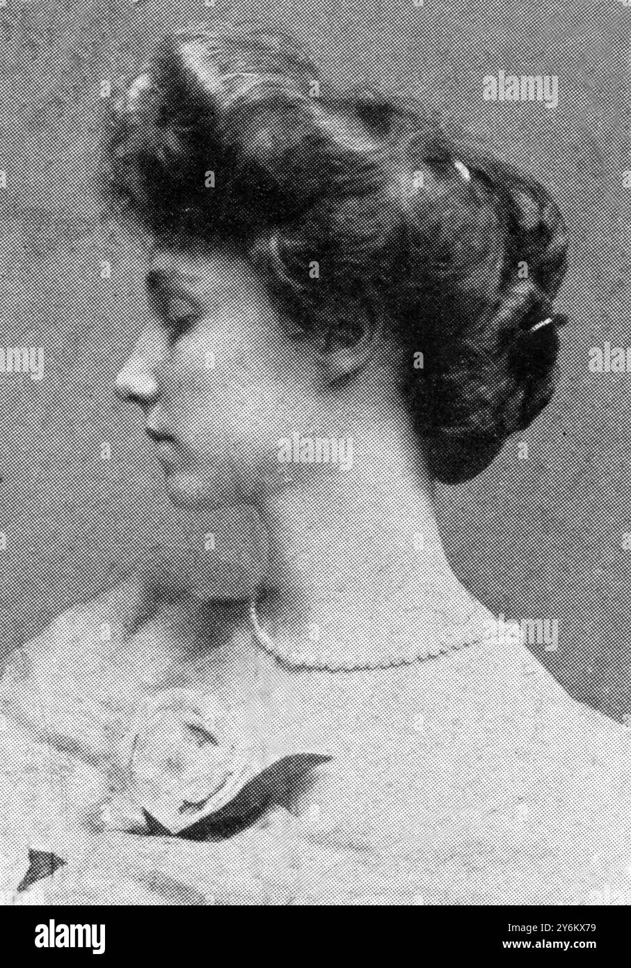 A bordo del "Titanic" nel grande disastro: Passeggeri degni di nota. La contessa di Rothes. 20 aprile 1912 Foto Stock