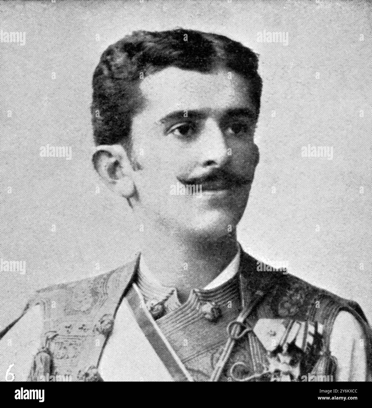 Danilo II Petrovic-Njegos, re del Montenegro, nacque il 29 giugno 1871 a Cetinje, Montenegro. Era figlio di Nicola i Petrovic-Njegos, re del Montenegro e Milena Vukotic. Sposò Jutta Herzogin von Mecklenburg-Strelitz, il 15 luglio 1899 Cetinje. Morì il 24 settembre 1939 all'età di 68 anni a Vienna, in Austria. Danilo II Petrovic-Njegos, re del Montenegro, ottenne il titolo di re Danilo II del Montenegro nel 1921,1 abdicò come re del Montenegro nel 1921. Foto Stock
