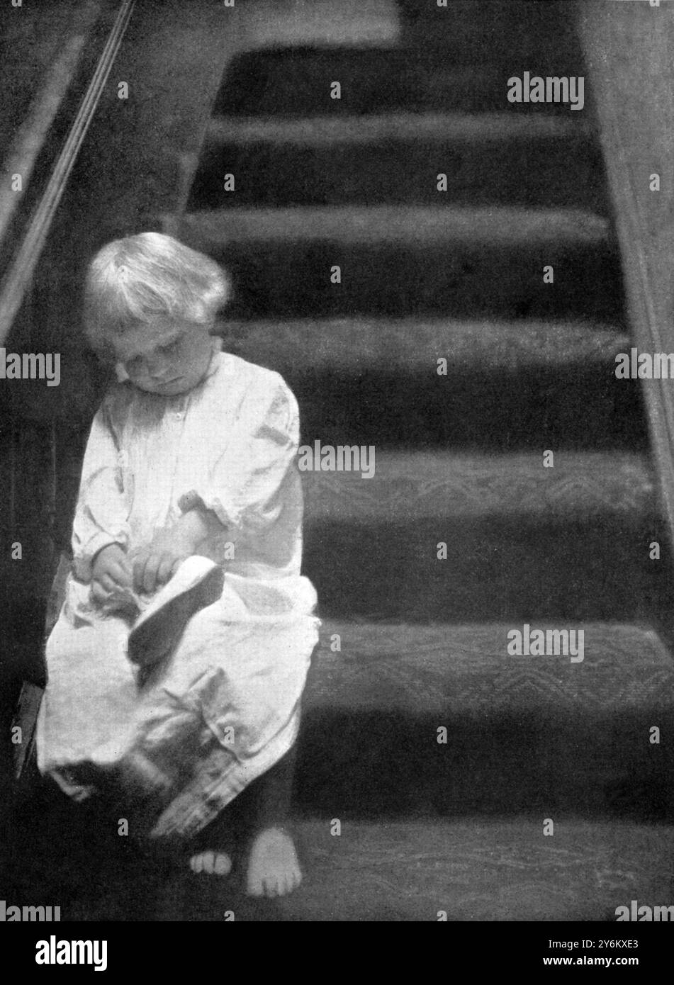 Vigilia di Natale, in attesa di Babbo Natale Foto Stock