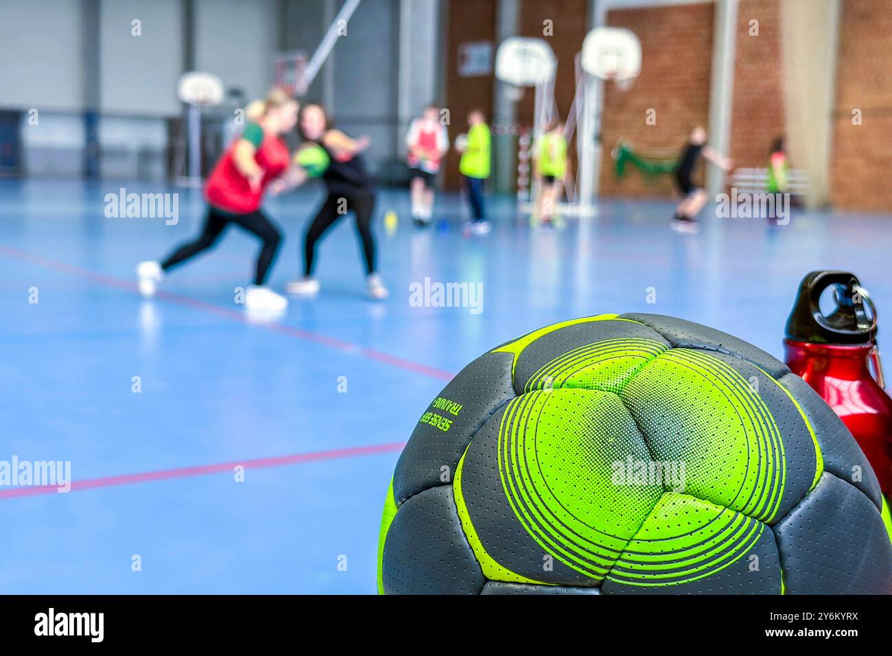 Palestra, educazione fisica e lezioni sportive Foto Stock