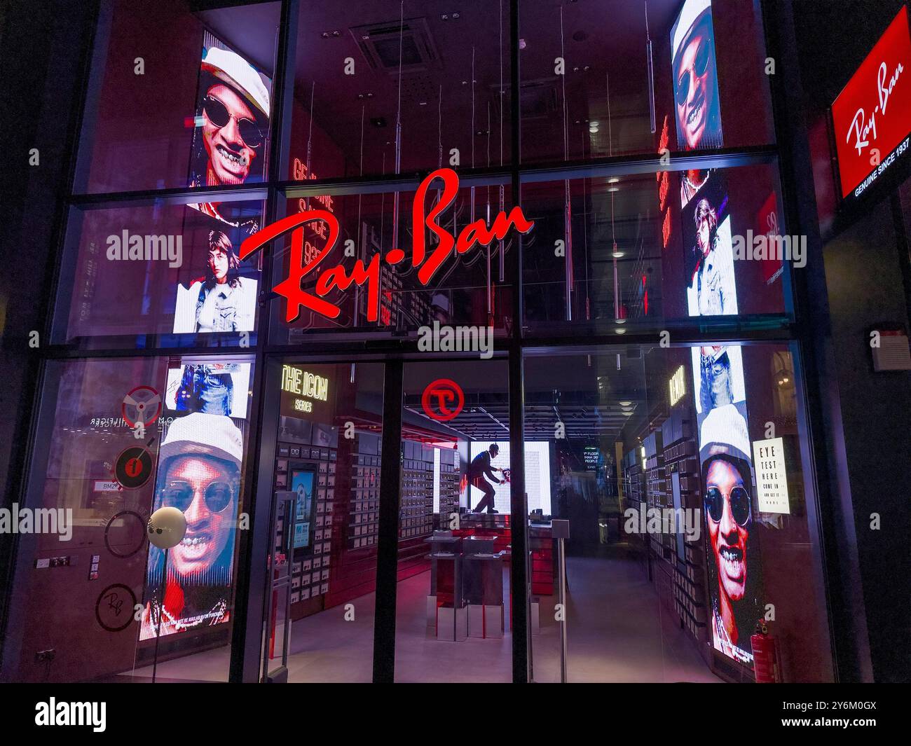 Marchio ray-ban Foto Stock