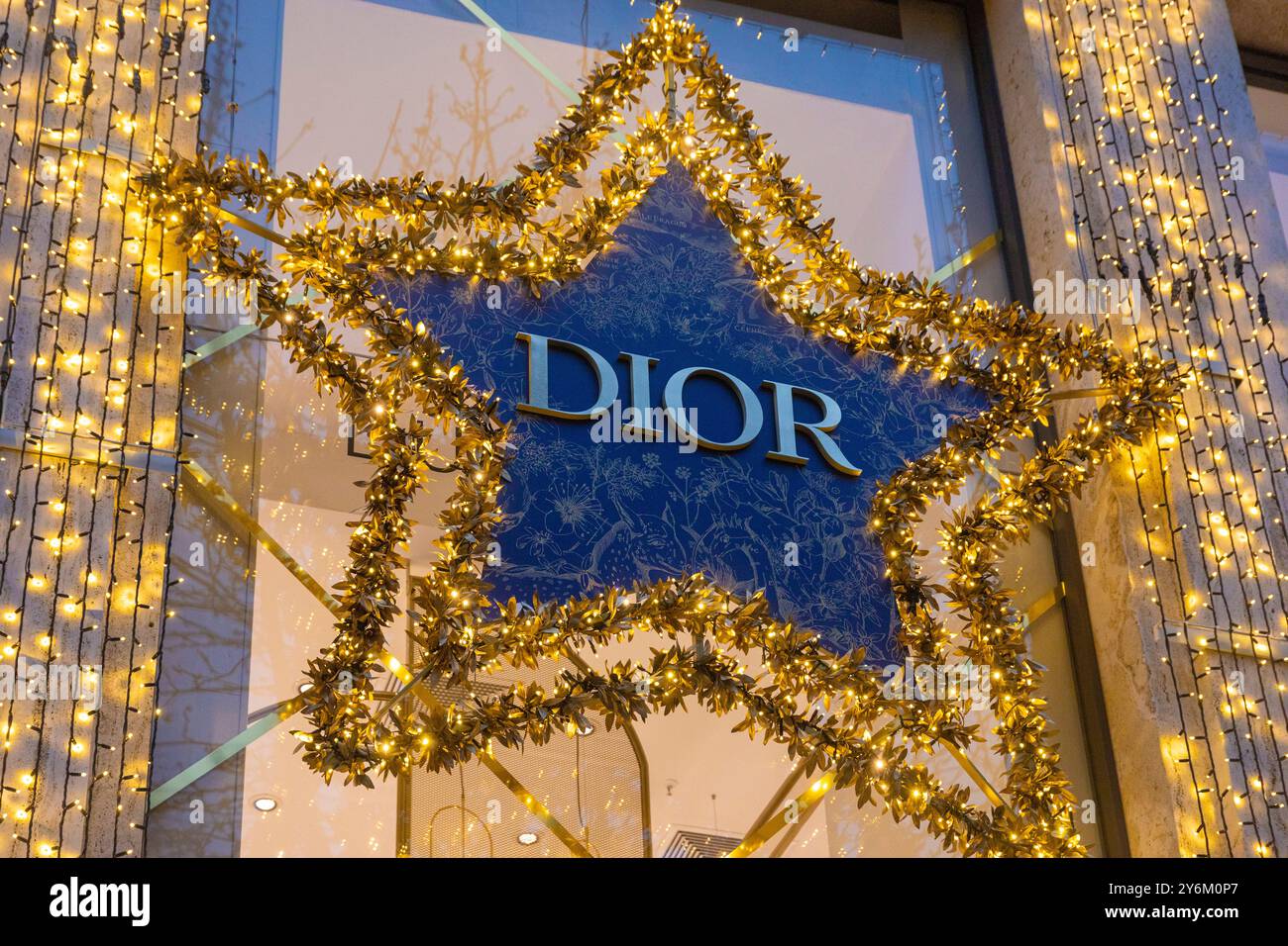 Nome del marchio Dior Foto Stock