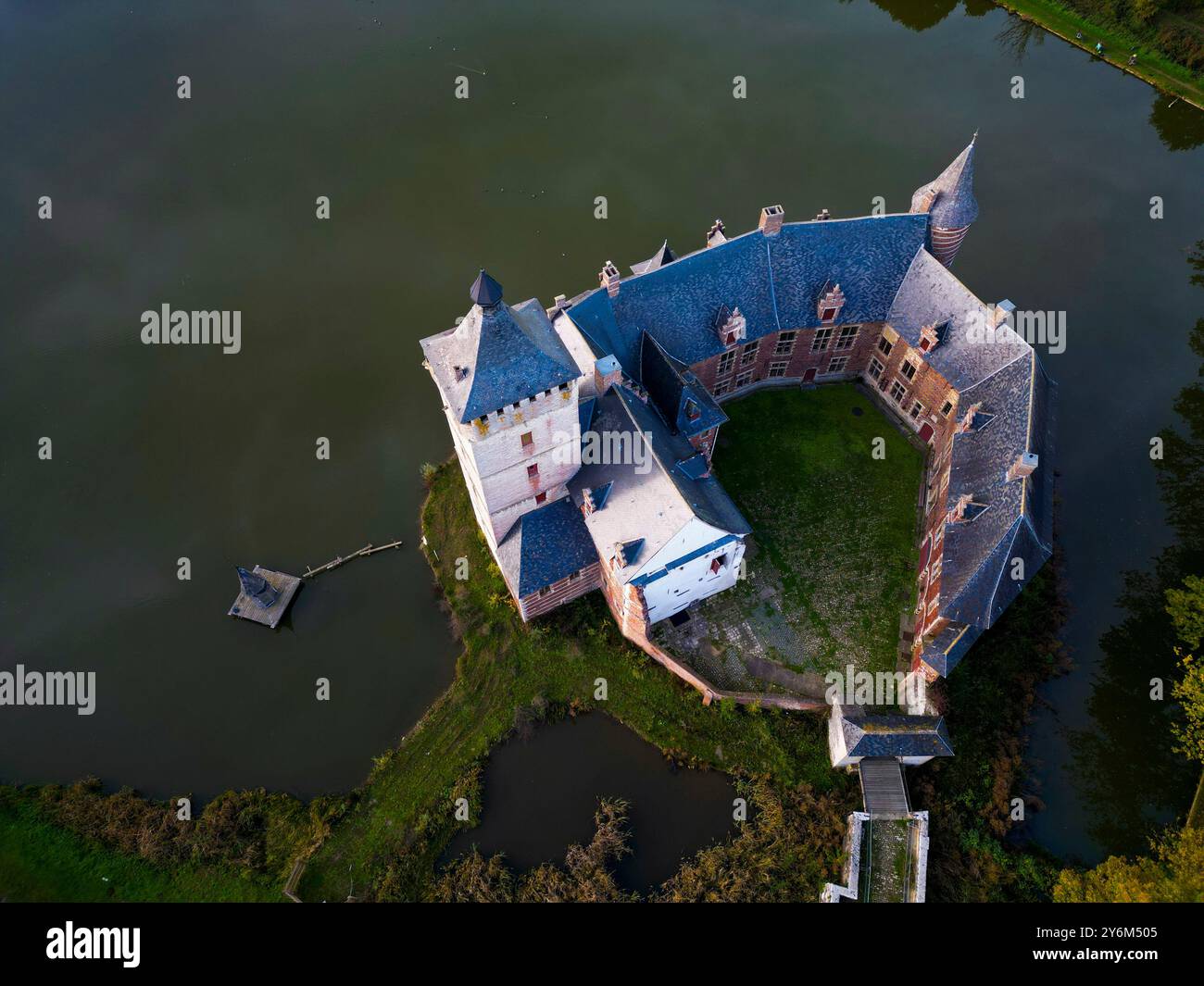 Holsbeek, Belgio, Castello di Van Horst Foto Stock