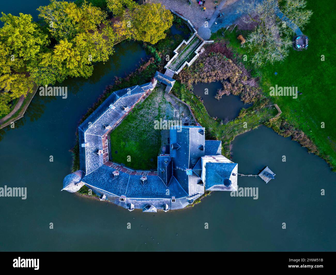 Holsbeek, Belgio, Castello di Van Horst Foto Stock