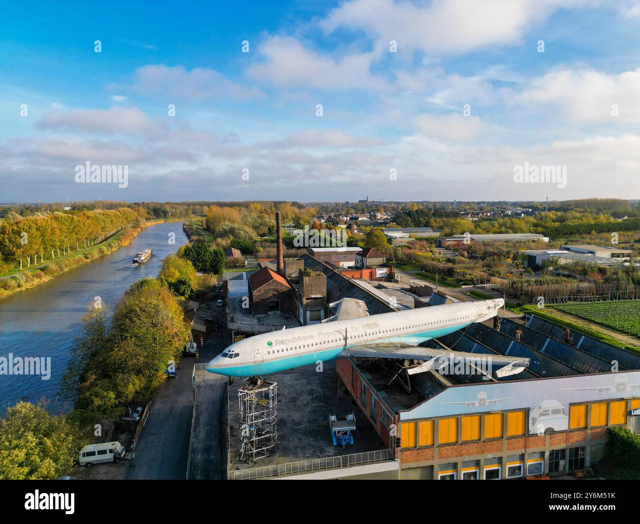 Wetteren, Belgio, Expo Gowalt, museo dei trasporti Foto Stock