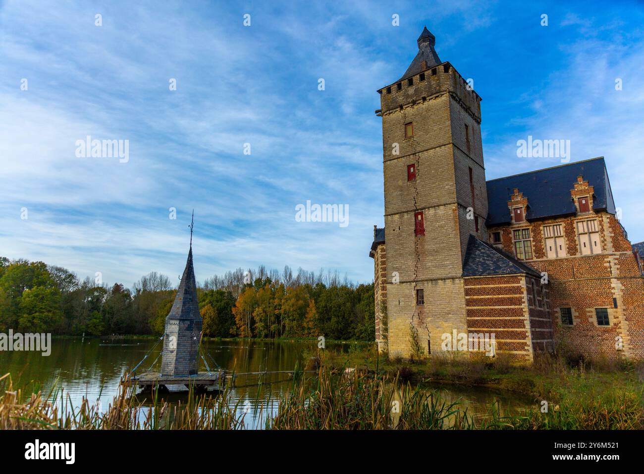 Holsbeek, Belgio, Castello di Van Horst Foto Stock