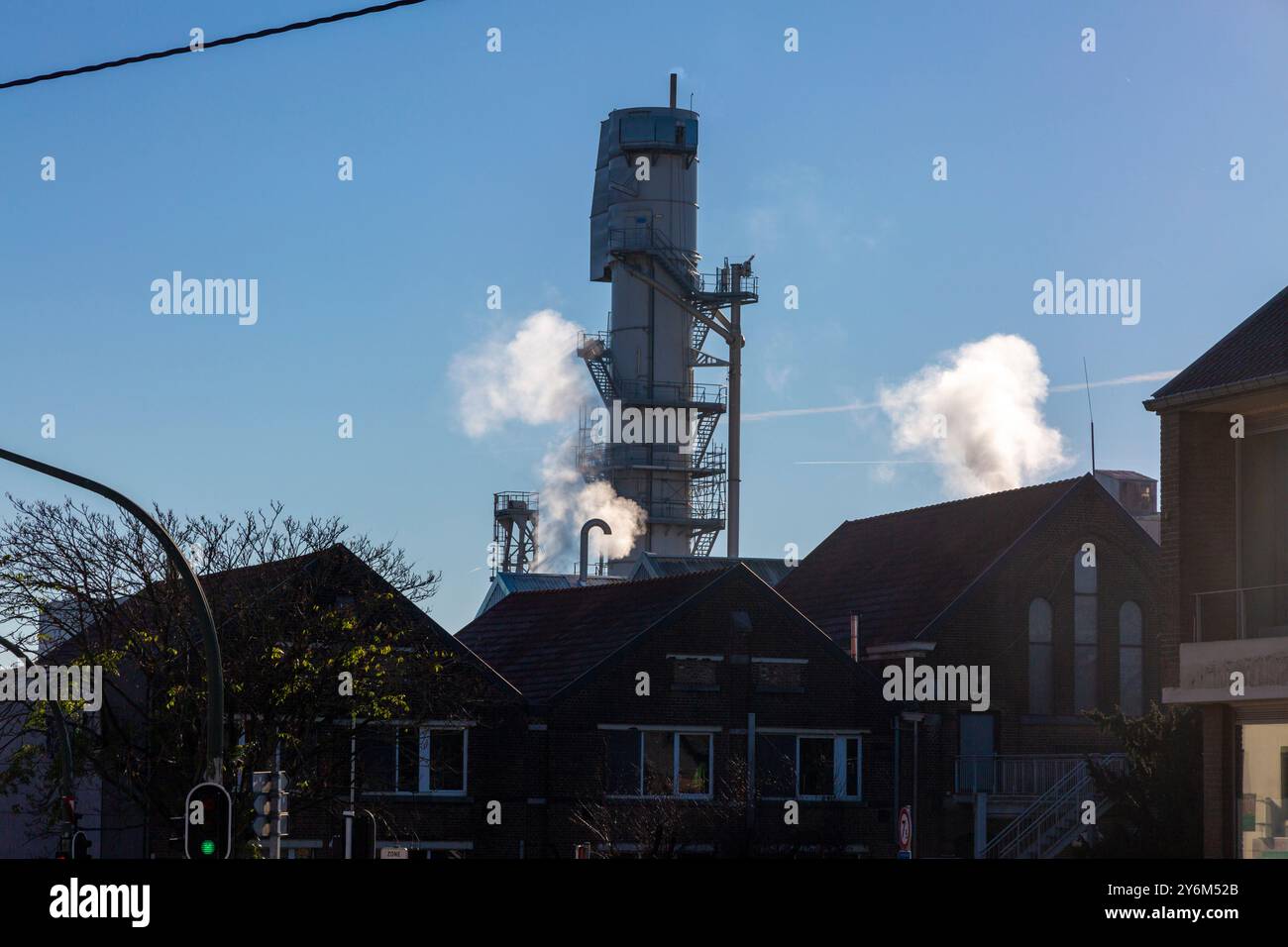 Beneo-Orafti SA, fabbrica di prodotti alimentari, Oreye, Belgio Foto Stock