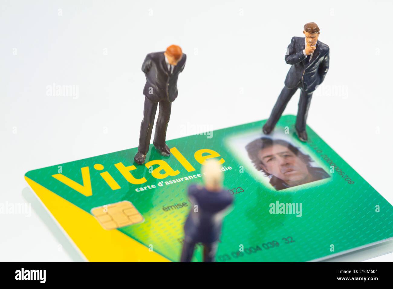 Natura morta sul tema della carta vitale Foto Stock