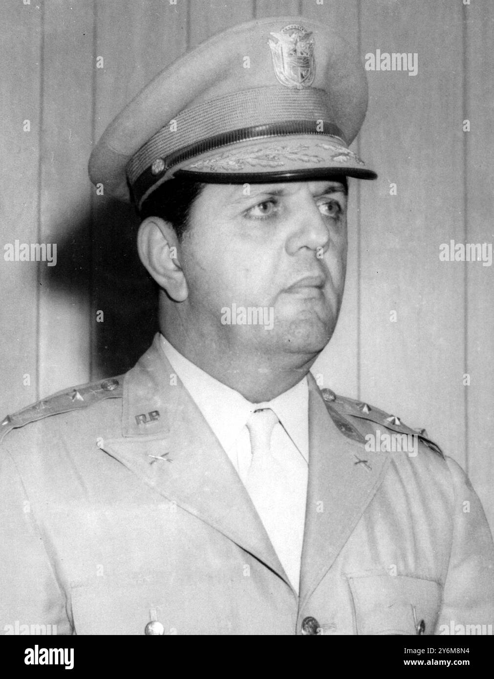 Panama: Colonnello Jose Maria Pinilla, presidente provvisorio della giunta al potere, che era uno degli ufficiali coinvolti nel recente colpo di stato, 12 marzo 1968. 20 gennaio 1969 Foto Stock