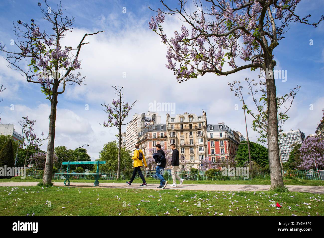 Francia, Parigi, 75, 13th ARRT, Place d'Italie, prenotazione centrale, maggio 2023. Foto Stock
