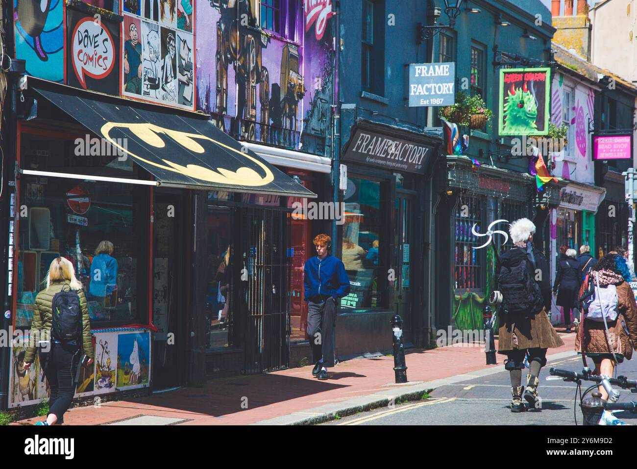 Regno Unito, Inghilterra, East Sussex, Brighton. La North Lane Foto Stock