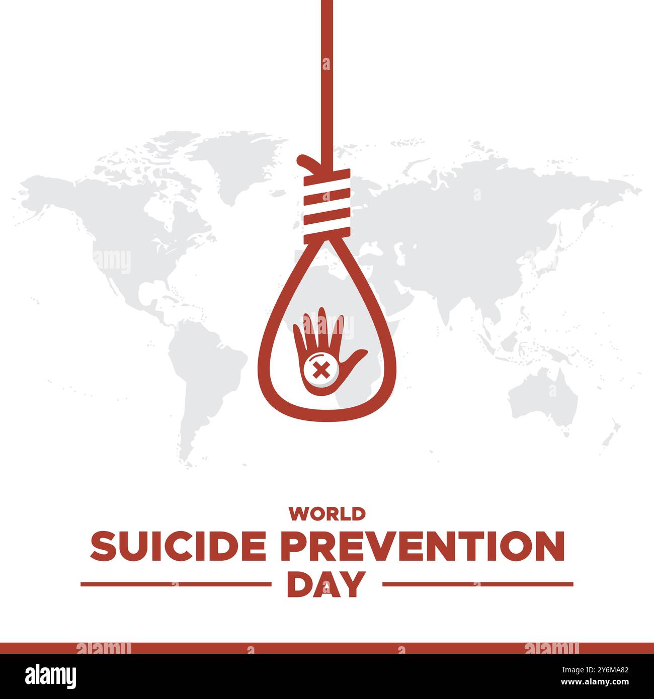 Giornata mondiale della prevenzione del suicidio, 10 settembre, giornata mondiale della prevenzione del suicidio (WSPD), auto di benvenuto, post design sui social media, modello modificabile, Illustrazione Vettoriale