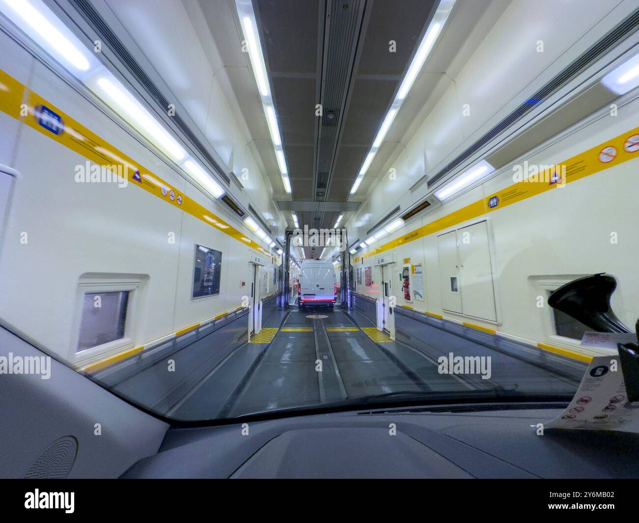 Navetta Getlink, ex Eurotunnel, che fornisce il collegamento fisso tra la Francia e il Regno Unito Foto Stock