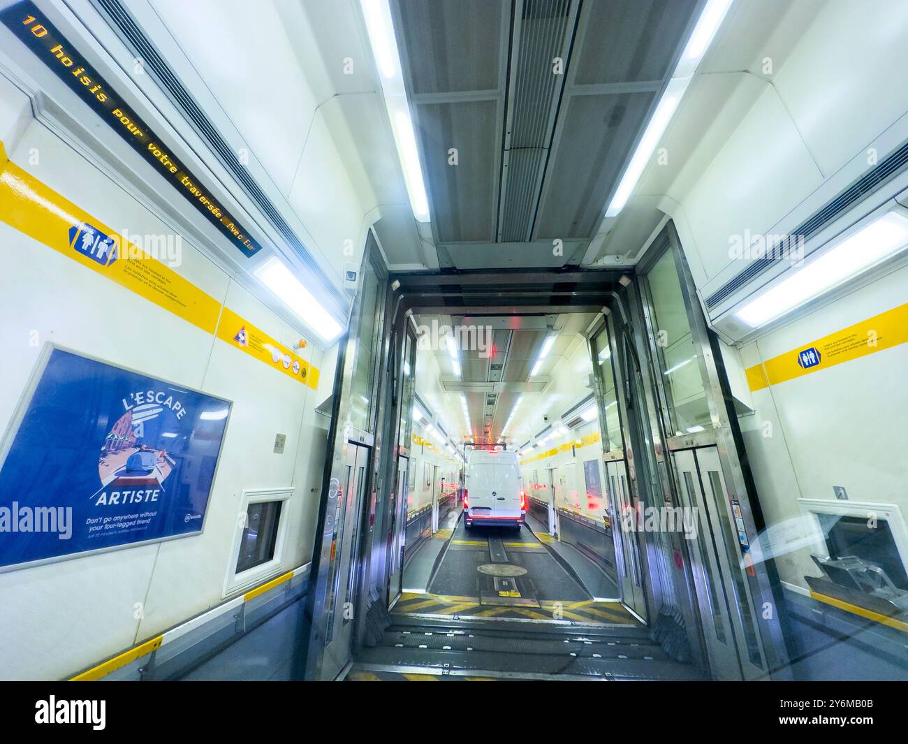 Navetta Getlink, ex Eurotunnel, che fornisce il collegamento fisso tra la Francia e il Regno Unito Foto Stock