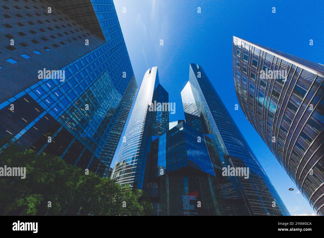 Francia, ile-de-France, Parigi, la Defense, Societe generale Towers Foto Stock