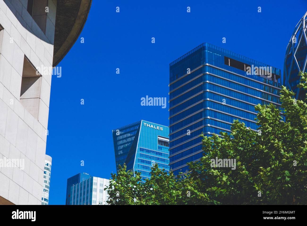 Francia, ile-de-France, Parigi, la Defense, Torre Carpe Diem, gruppo Thales Foto Stock