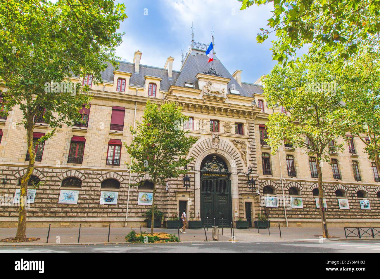 Francia, ile-de-France, Parigi, Gendarmeria nazionale, Guardia repubblicana, 18 Boulevard Henri IV, 4° arrondissement Foto Stock