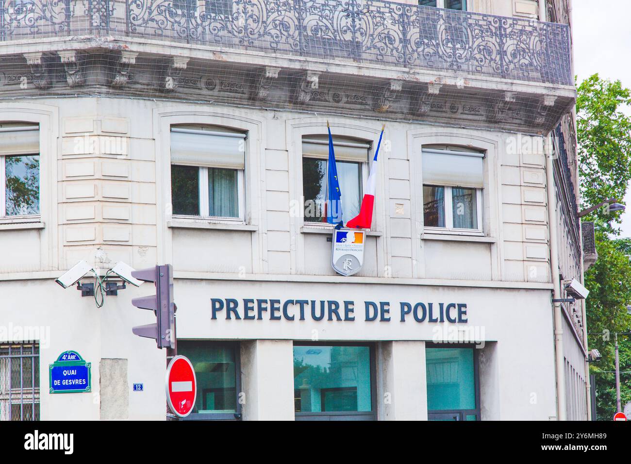 Francia, ile-de-France, Parigi, 4° arrondissement, prefettura di polizia, 12 Quai de Gesvres Foto Stock