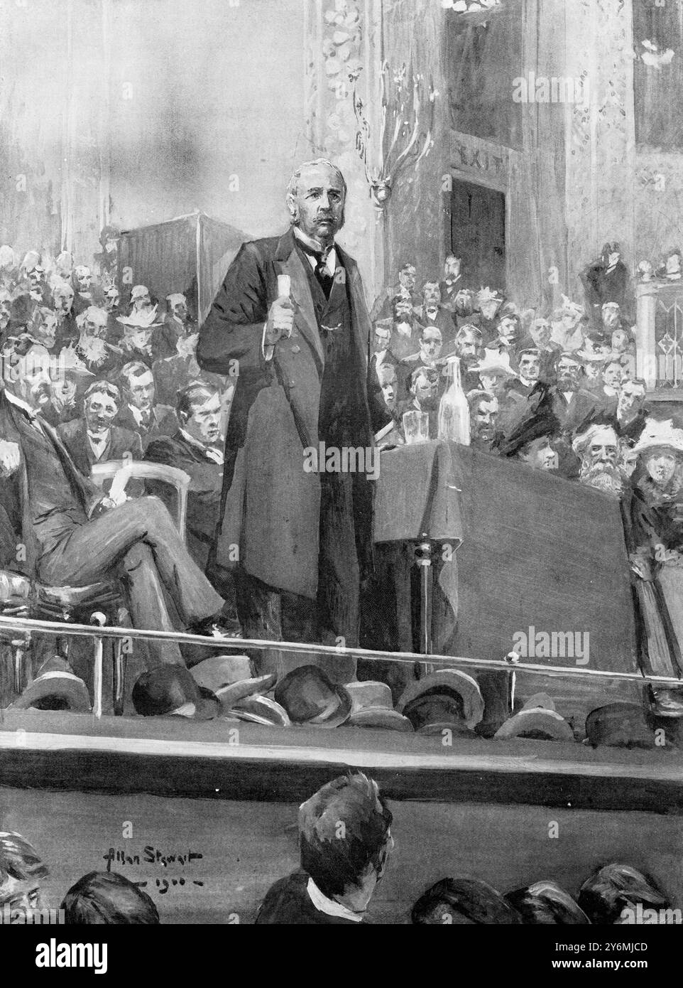 L'elezione generale Sir H. Campbell-Bannerman a St Jamie's Hall il 29 settembre, 6 ottobre 1900 Foto Stock