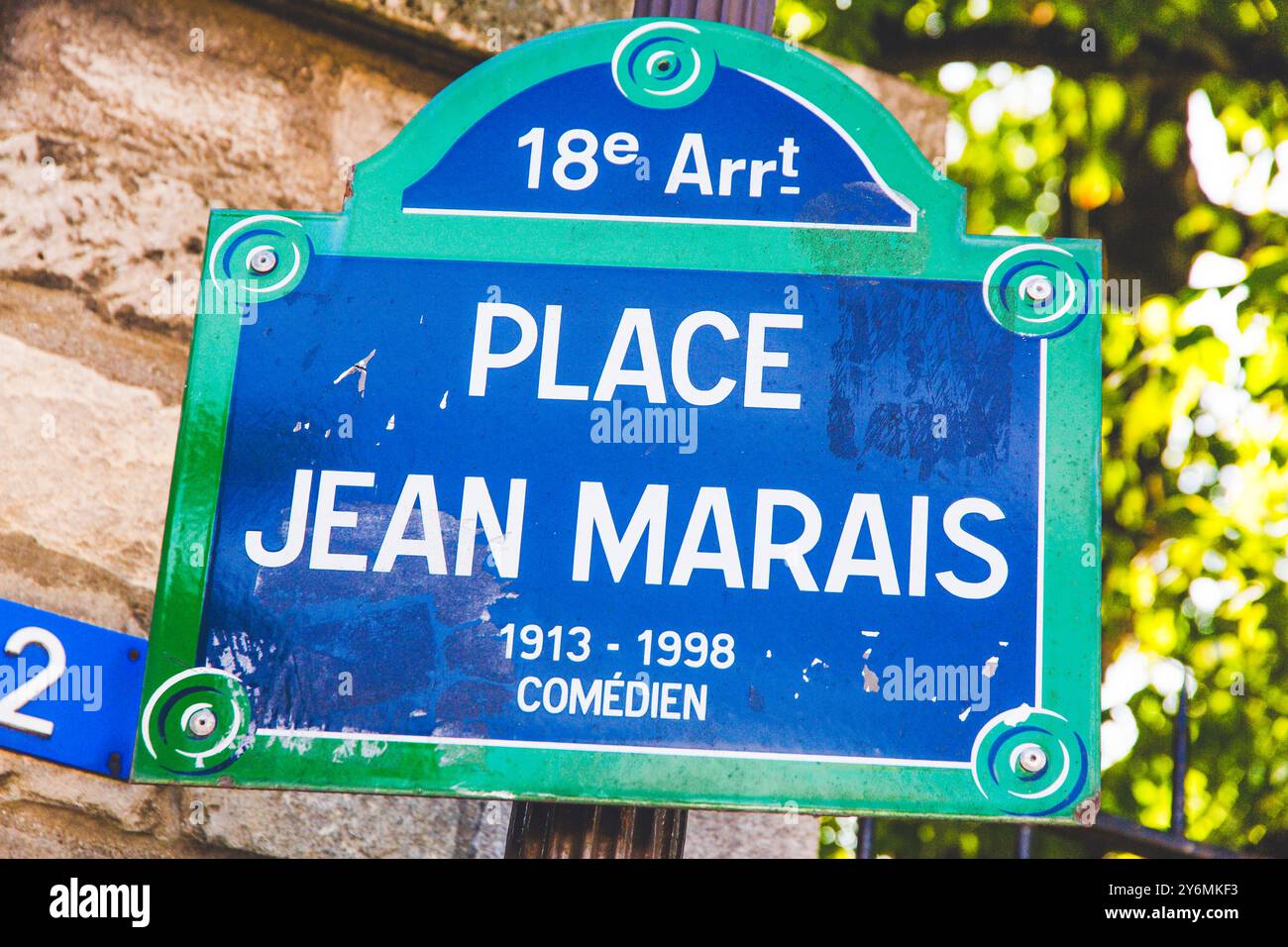 Francia, ile-de-France, Parigi, Montmartre, Place Jean Marais, 18e arrondissement Foto Stock