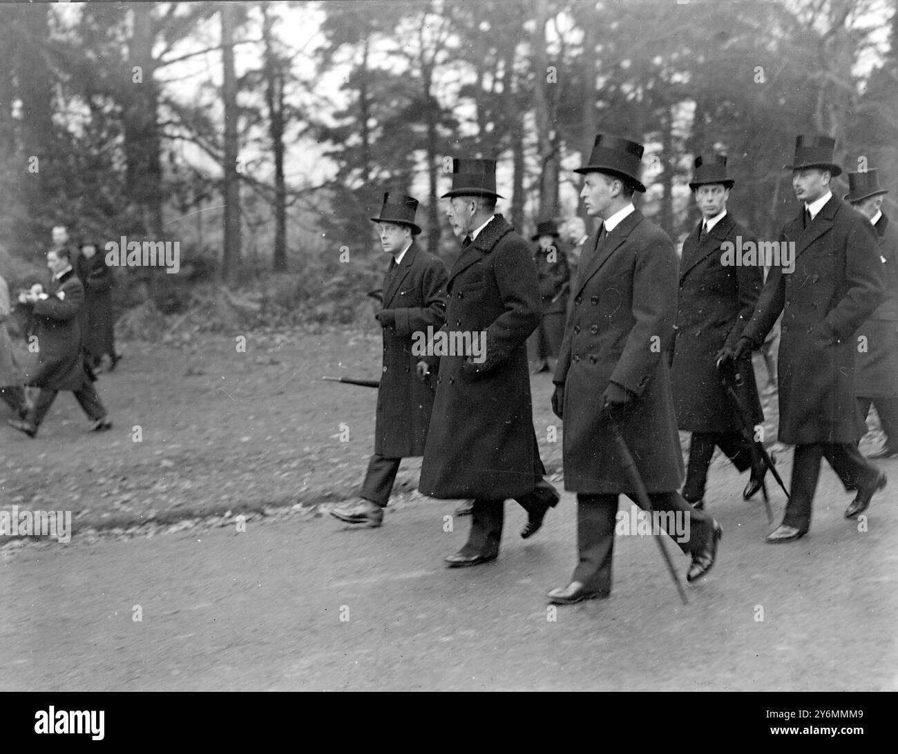 Il funerale della regina Alexandra a Sandringham. 26 novembre 1925 Foto Stock