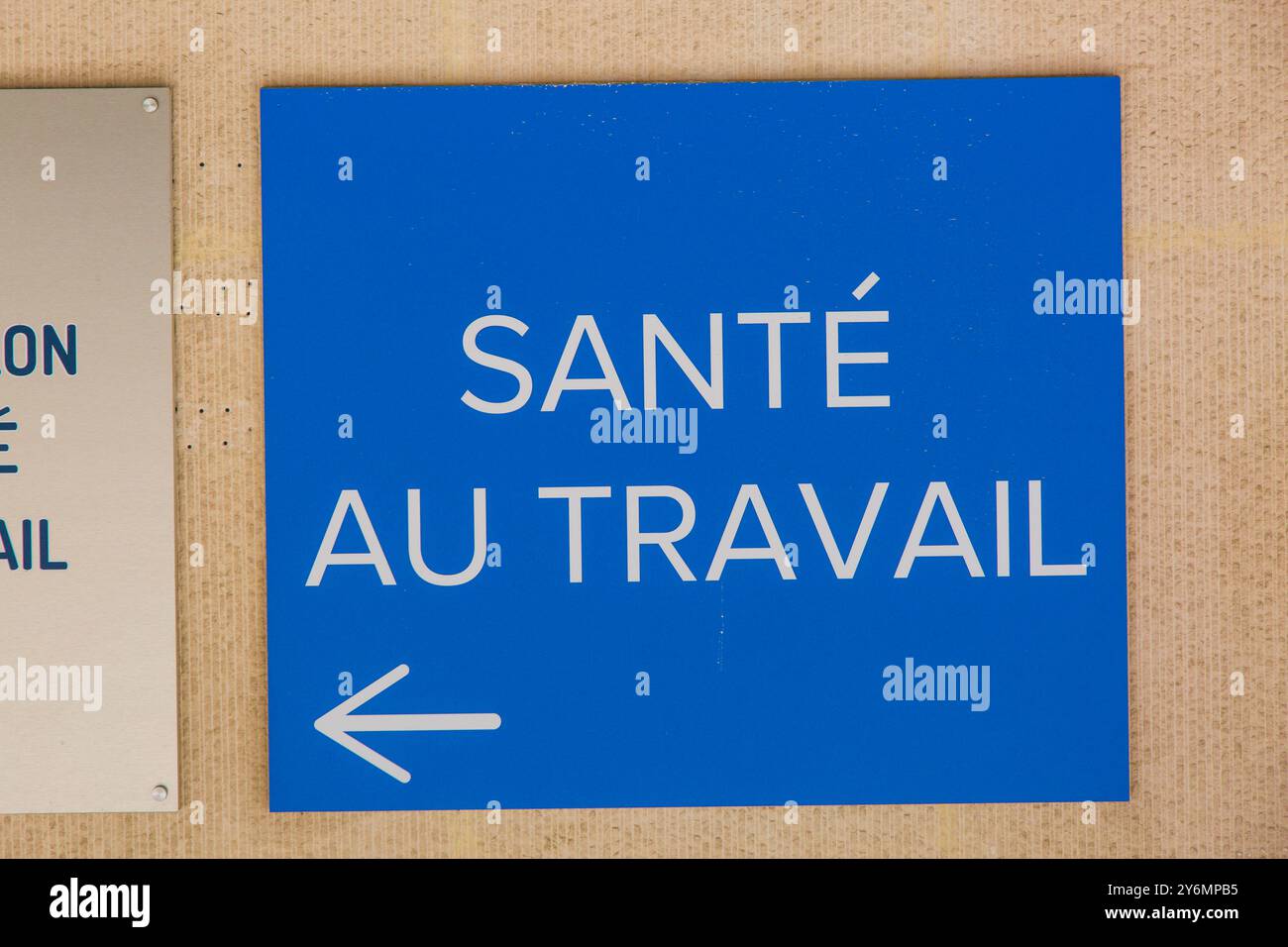 Placca, salute del lavoro, medicina del lavoro Foto Stock