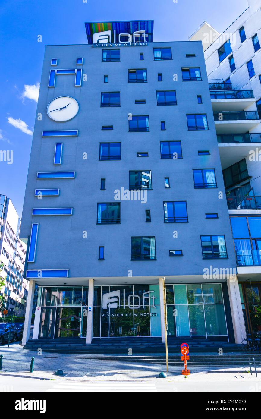 Belgio, Bruxelles, hotel nel centro città, Aloft Hotels Foto Stock