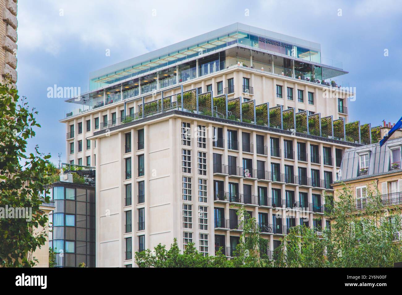 Francia, Parigi, la Felicite, condominio Boulevard Morland, gruppo Emerige, dell'architetto David Chipperfield Foto Stock