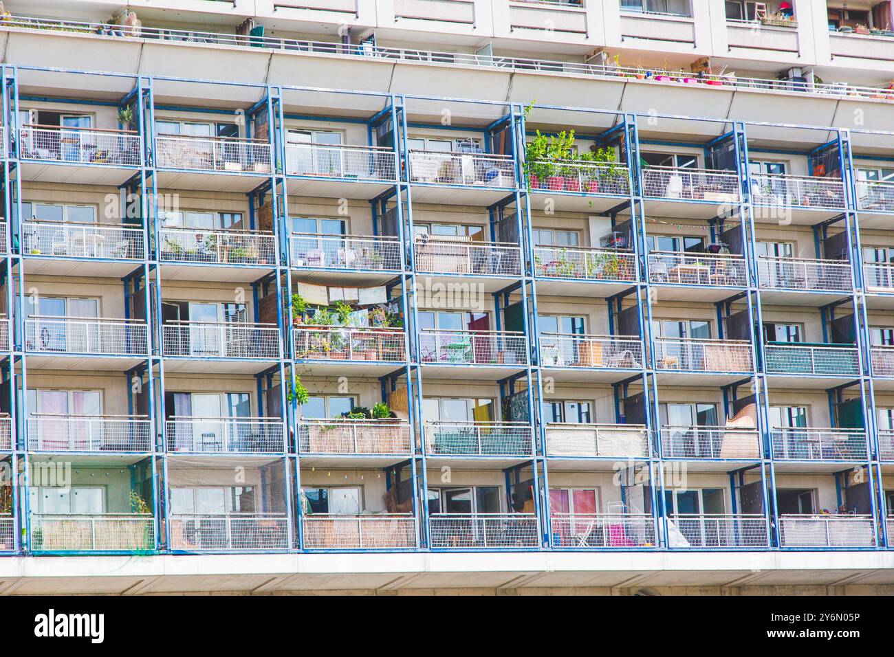 Francia, Parigi, balconi Foto Stock