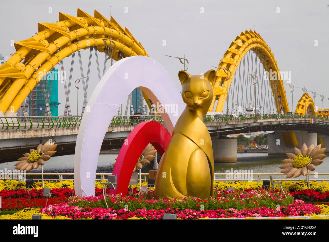 Vietnam, da Nang, Ponte del Drago, Can Rong, Foto Stock