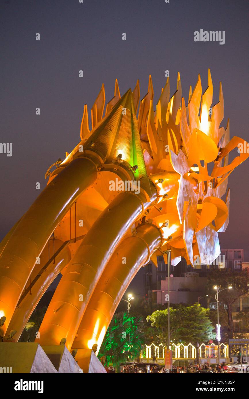 Vietnam, da Nang, Ponte del Drago, Can Rong, Foto Stock