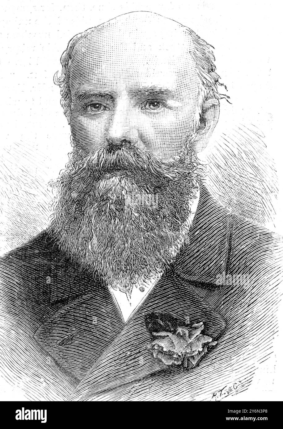 Il signor John M. Cook. 23 luglio 1891 Foto Stock