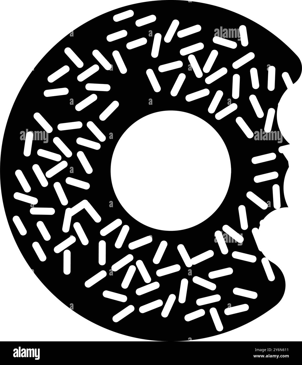 cibo, dolce, ciambelle icona Illustrazione Vettoriale