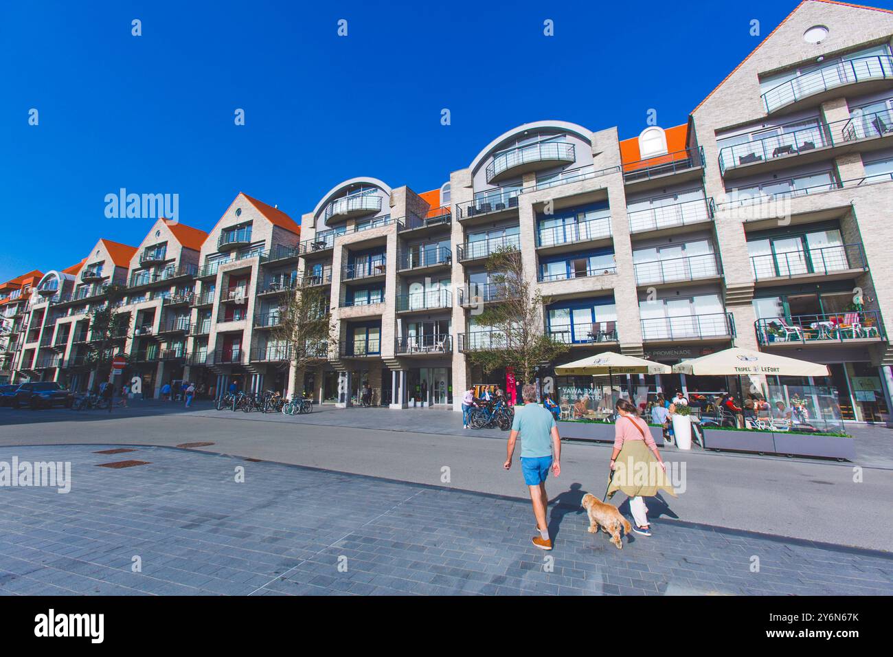 Belgio, regione fiamminga, Fiandre occidentali, Nieuwpoort Foto Stock
