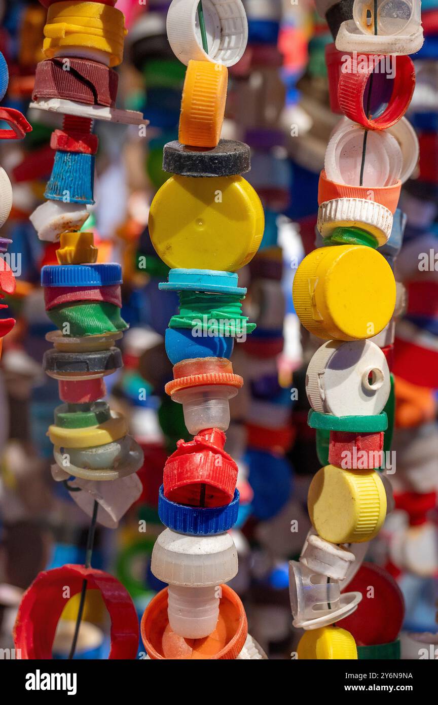 Tappi in plastica Foto Stock