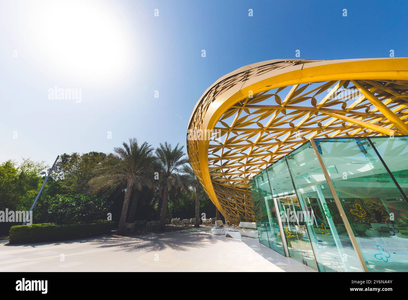 Emirati Arabi Uniti, Sharjah, isola al Noor, serra delle farfalle Foto Stock