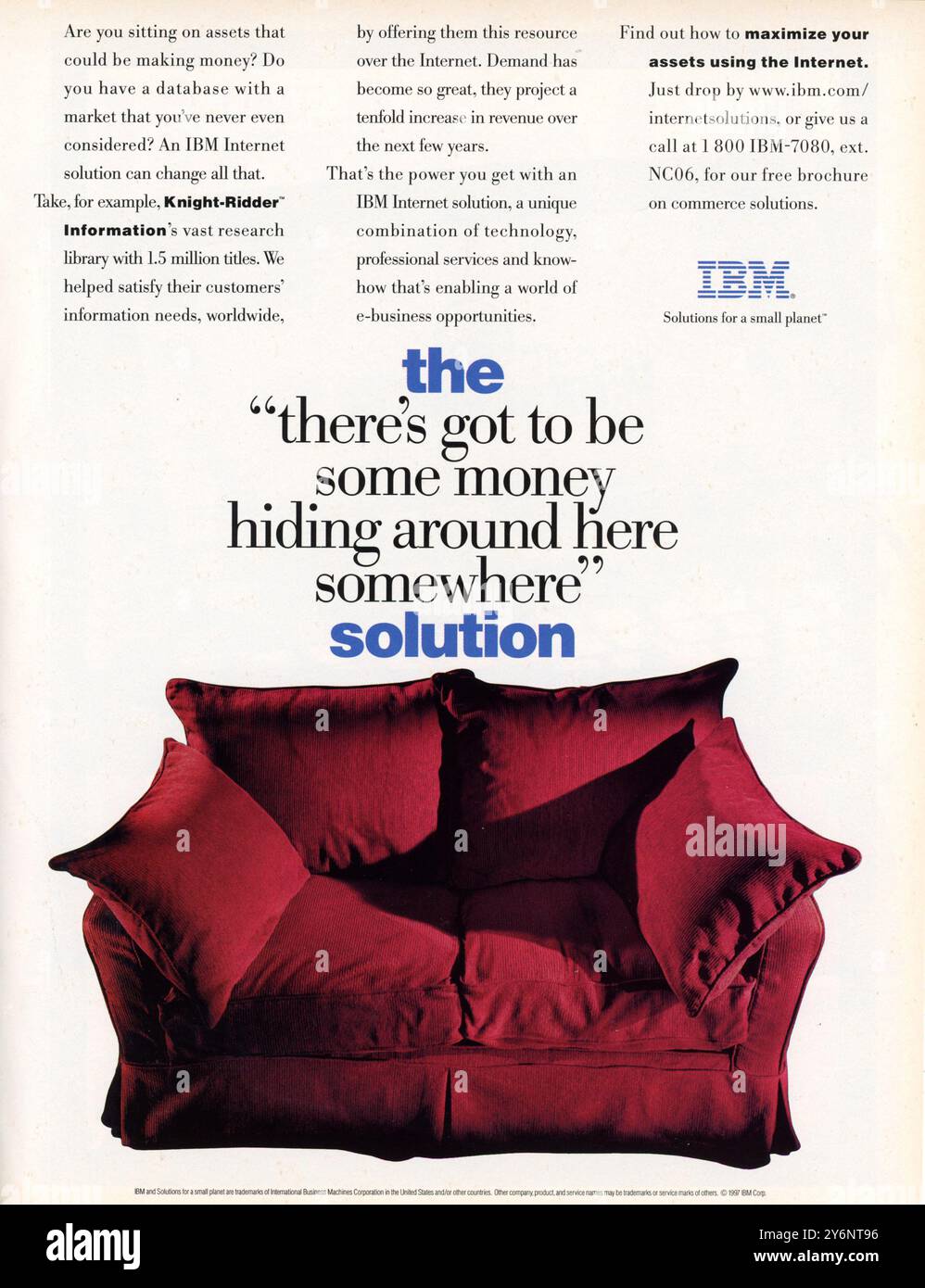 Rivista vintage "Time Digital", 15 settembre 1997, annuncio, USA Foto Stock