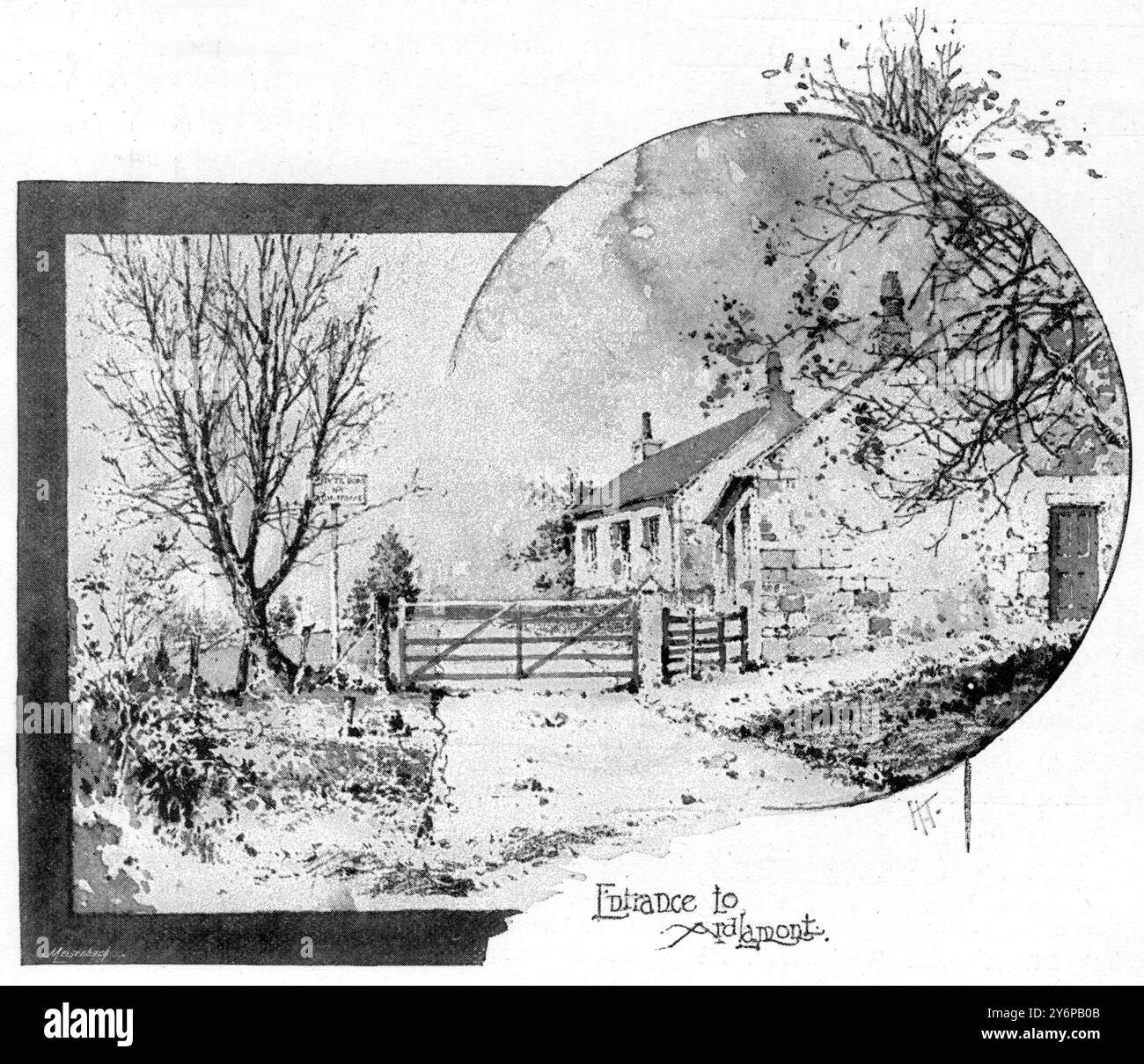 Il processo per omicidio di Ardlamont in Scozia, entrata ad Ardlamont l'omicidio di Ardlamont (noto anche come il mistero di Ardlamont e il caso Monson [che si è svolto ad Argyll, in Scozia, il 10 agosto 1893, ha dato origine a due casi giudiziari di alto profilo: un processo per omicidio a Edimburgo (HM Advocate V Monson) e un processo per diffamazione a Londra (Monson V Tussauds Ltd) l'anno successivo. Alfred John Monson ricevette il verdetto scozzese di "non provata" nel suo processo alla Corte Suprema per l'omicidio di Cecil Hambrough. Poi, nel 1894, citò in giudizio Madame Tussauds per diffamazione e gli fu assegnata una farthing (lo Foto Stock