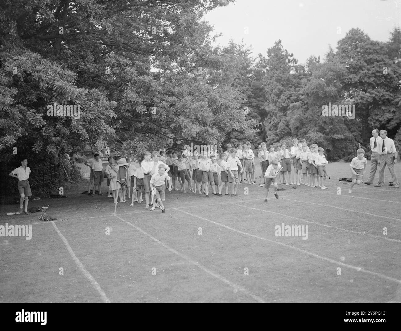 Battle School Sports 17 luglio 1947 Foto Stock