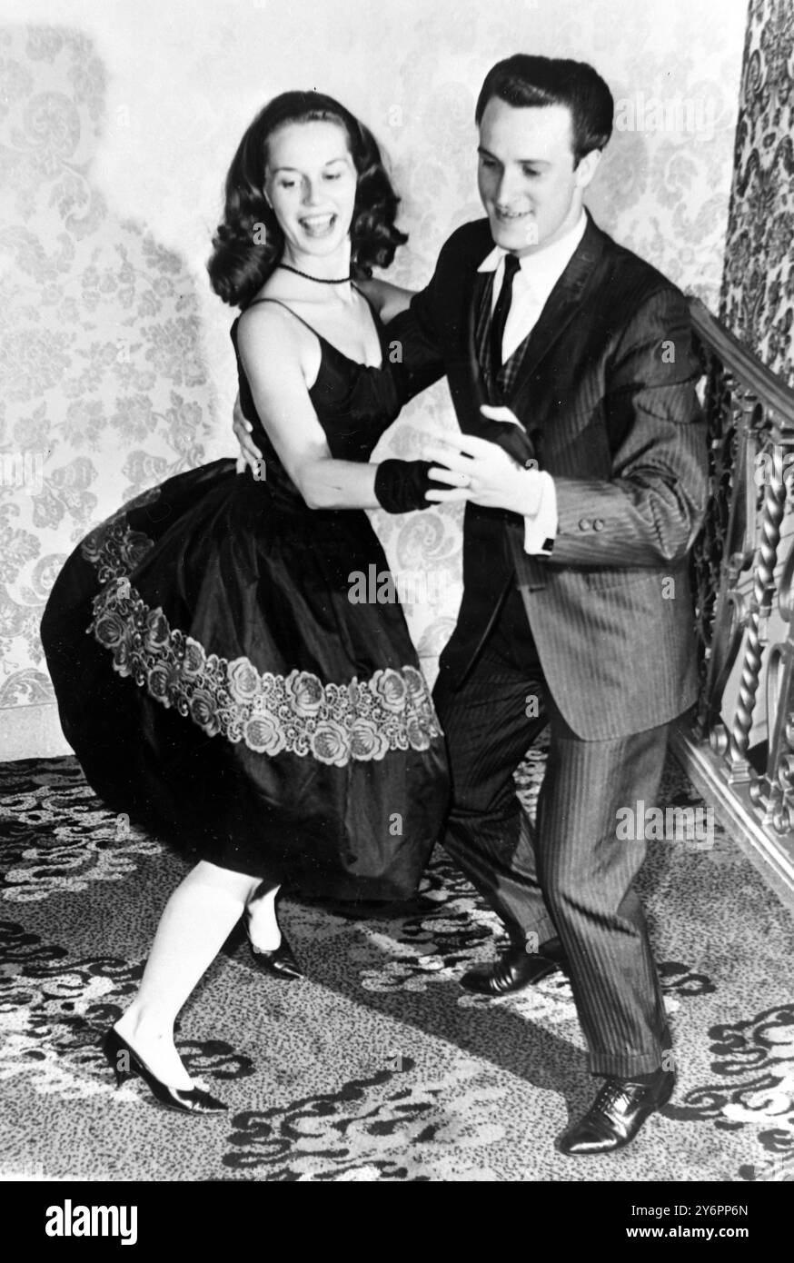 SALLY BLACK DANCE WITH BENNY SMITH WHEELING ; 31 LUGLIO 1962 Foto Stock