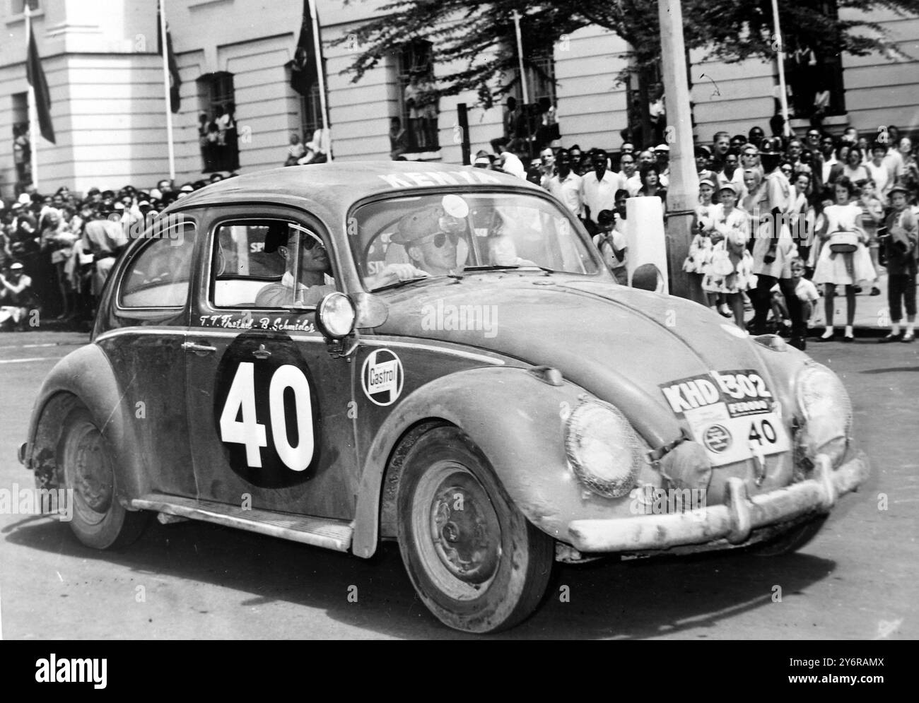 TJASTAD T - DRIVER IN VOLSWAGEN AL SAFARI RALLY / ; 26 APRILE 1962 Foto Stock