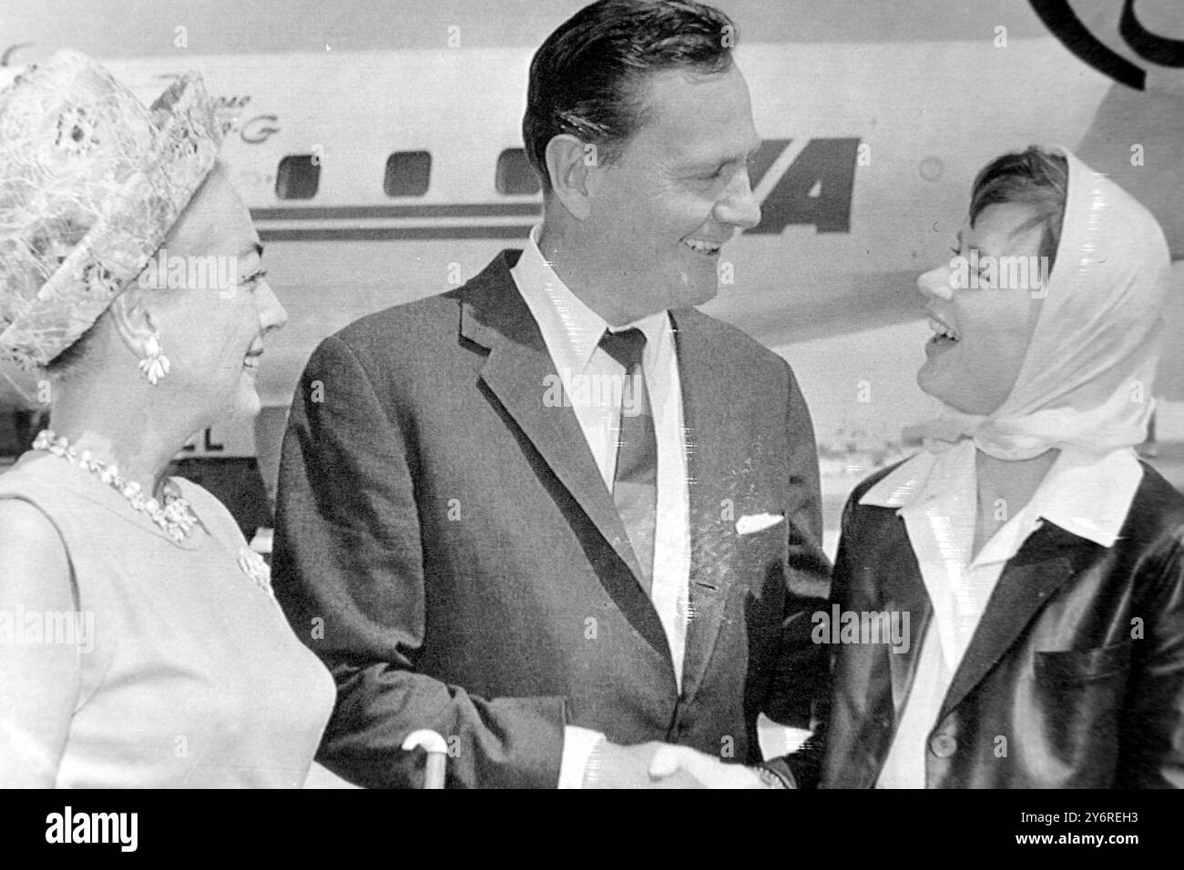 TOP MODEL FRANCESE VERONIQUE AUSTIN A LONDRA; 9 APRILE 1962 Foto Stock