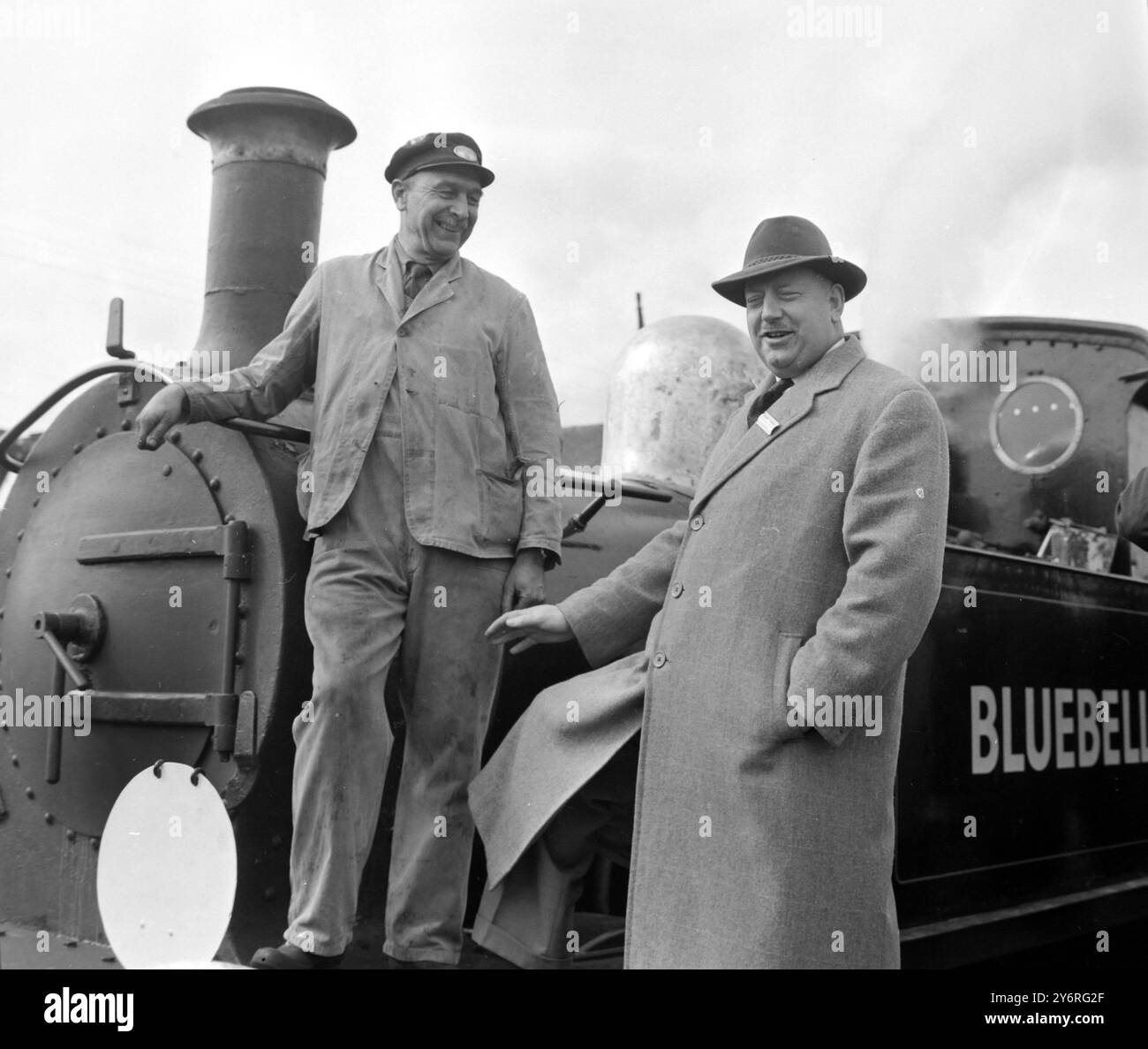 RICHARD BEECHING PRESSO LA COMPAGNIA FERROVIARIA BLUEBELL A SHEFFIELD PARK / ; 1 APRILE 1962 Foto Stock