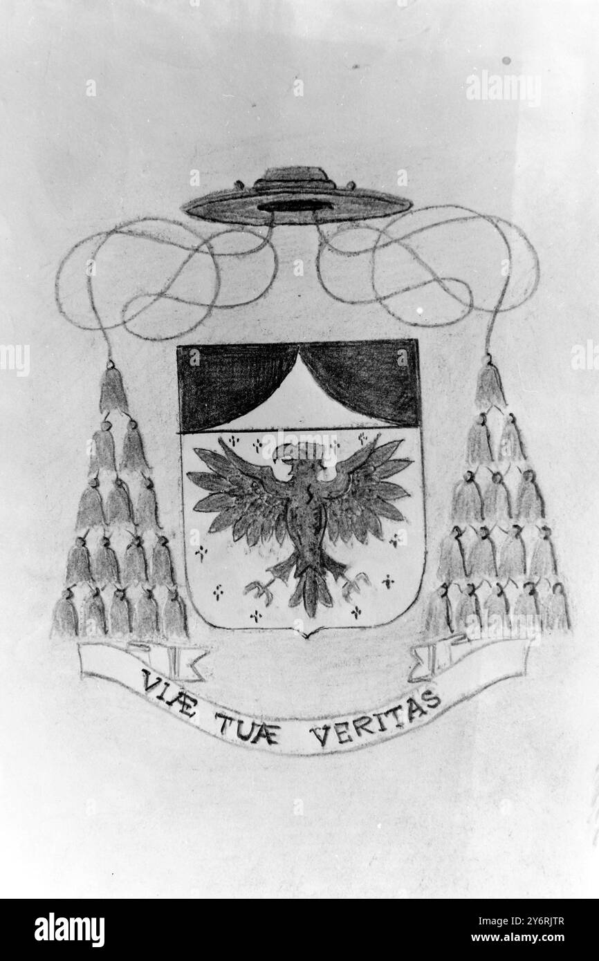 STEMMA DEL CARDINALE MICHAEL BROWNE, APPENA NOMINATO, 16 MARZO 1962 Foto Stock