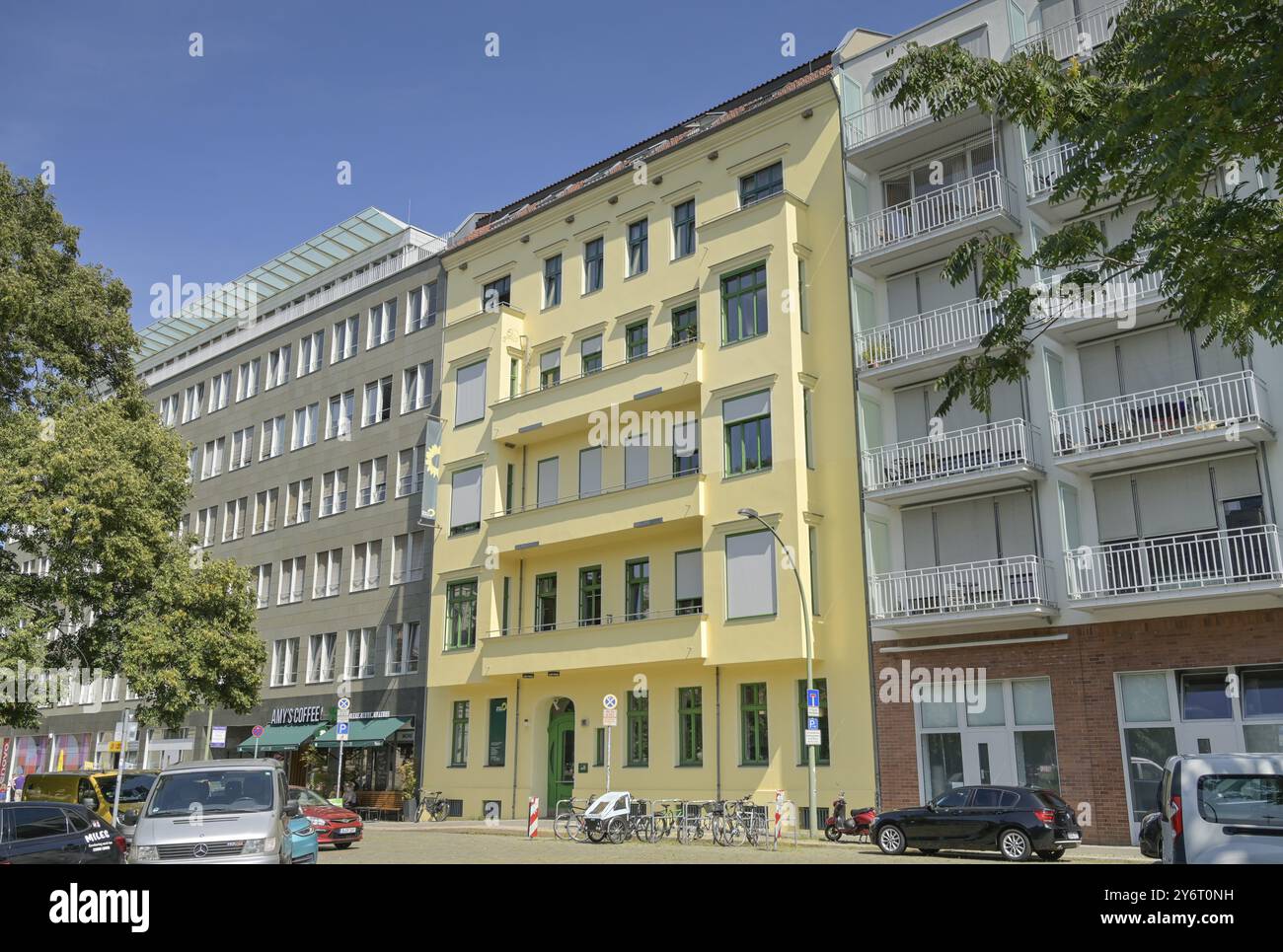 Buendnis 90 / Die Gruenen, Ufficio federale, Platz vor dem Neuen Tor, Mitte, Berlino, Germania, Europa Foto Stock